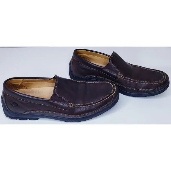SPERRY GOLD CUP Brown Leather Loafers Boat Shoes Men's Size 9.5M #STS14717 ~VGUC