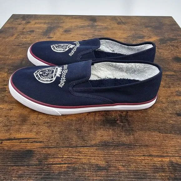 Sperry x Brooks Brothers‎ Crest Canvas Slip On Sneakers Men's Size 10.5 Navy