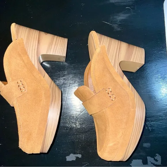 Splendid Vina Suede Clog Mule Loafers size 7.5
