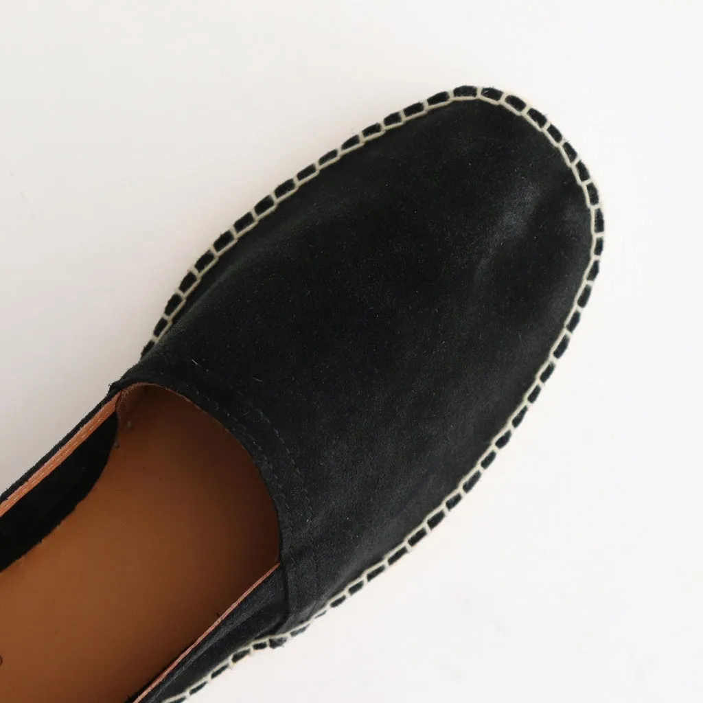 SQUARE TOE ESPADRILLES #BLACK [251OJ-FW06]
