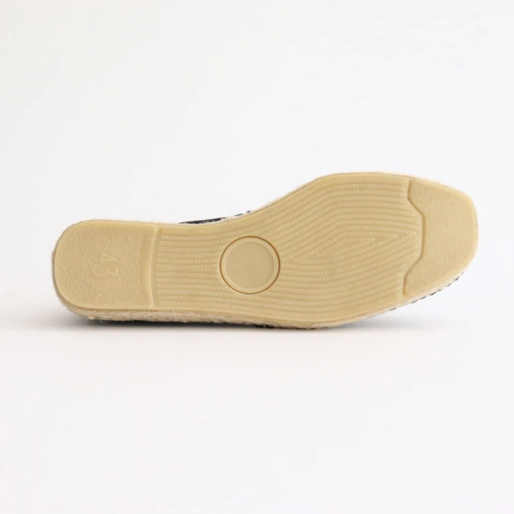 SQUARE TOE ESPADRILLES #BLACK [251OJ-FW06]