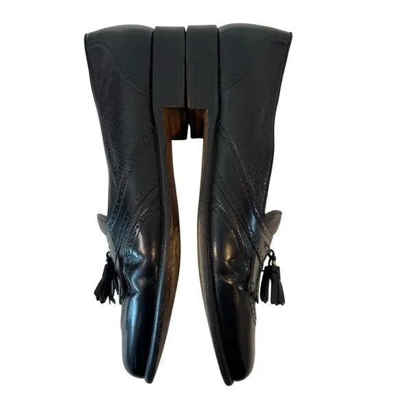 Stamati Mastroianni‎ Italy Black Leather Tassel Loafers Men’s Size 12
