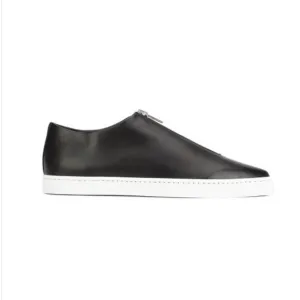 STELLA MCCARTNEY Black 'MEDUSA' ZIP LOAFERS