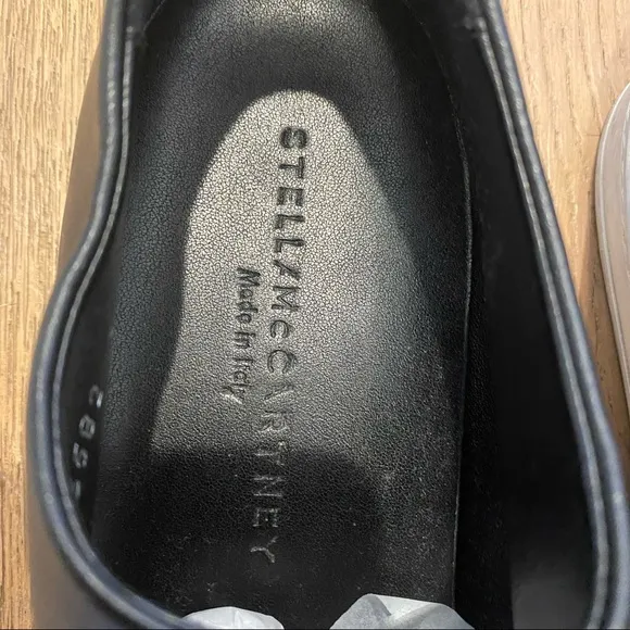 STELLA MCCARTNEY Black 'MEDUSA' ZIP LOAFERS