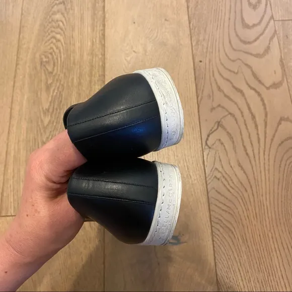 STELLA MCCARTNEY Black 'MEDUSA' ZIP LOAFERS