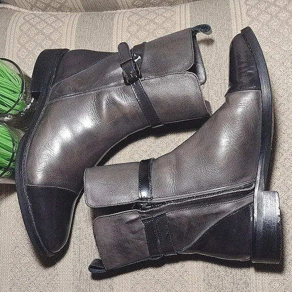 Stelle Monelle Italian Color Block Leather Bootie