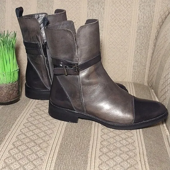 Stelle Monelle Italian Color Block Leather Bootie