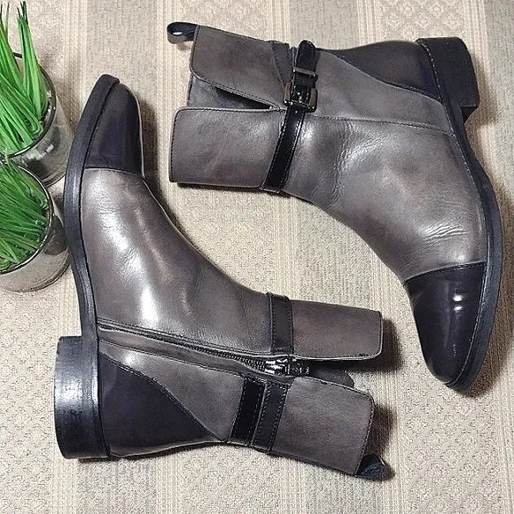 Stelle Monelle Italian Color Block Leather Bootie