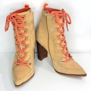 Steve Madden &quot;Track&quot; Leather Suede Heeled Boots. SIZE 10M.
