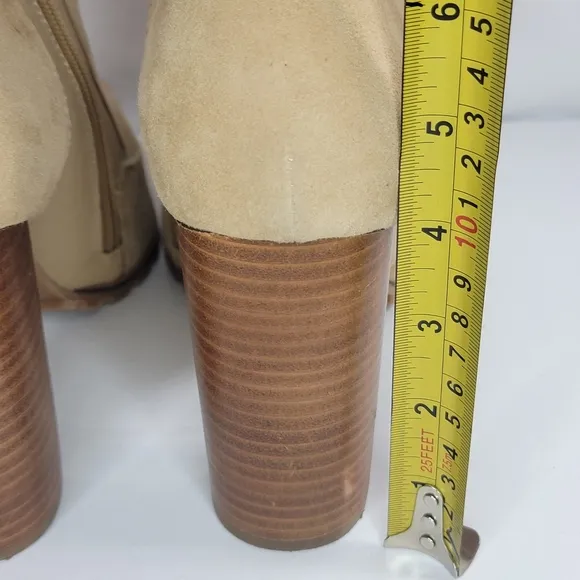 Steve Madden &quot;Track&quot; Leather Suede Heeled Boots. SIZE 10M.
