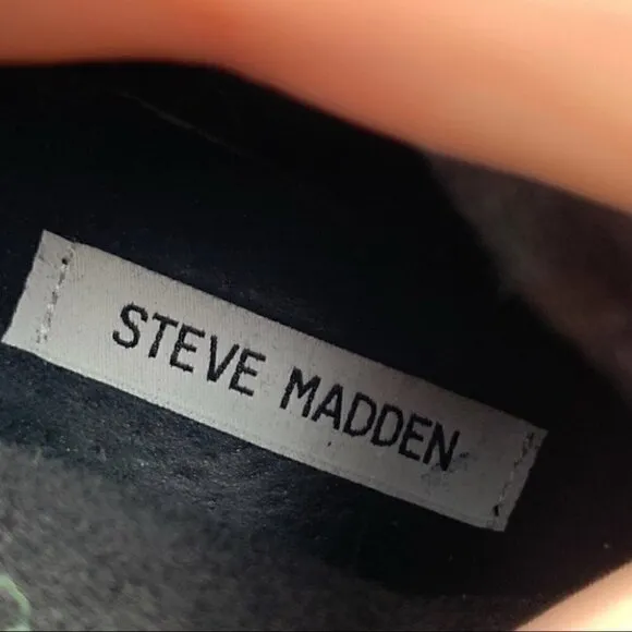 Steve Madden over the knee olgga boots 6 black leather