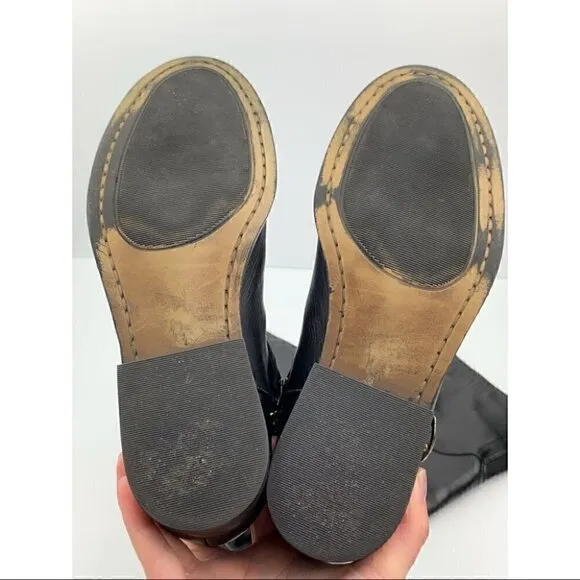 Steve Madden over the knee olgga boots 6 black leather