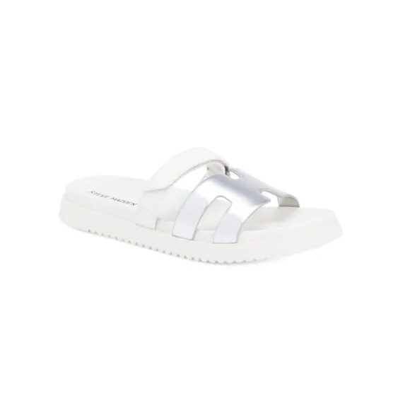 STEVE MADDEN White Multi Jmayven Sandals (Little Kid, Big Kid)