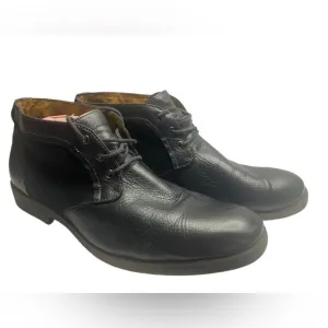 Steve Madden Deron Men’s Sz 12M Black Soft Leather Tie Chukka Boots