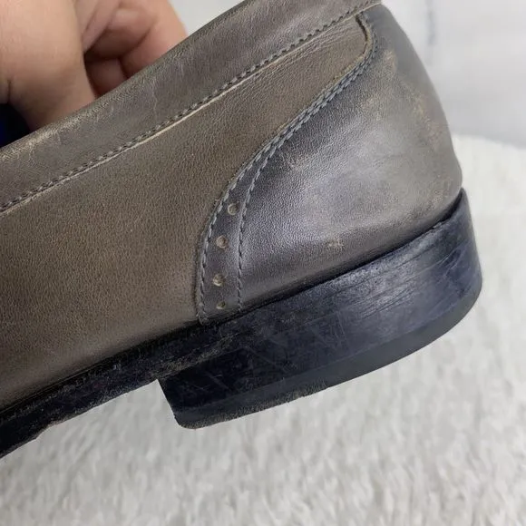 Steven Land Men's Pesto Dress Shoes SZ 11 M  Genuine Leather Slip On Loafers