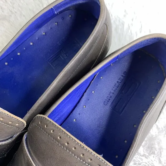 Steven Land Men's Pesto Dress Shoes SZ 11 M  Genuine Leather Slip On Loafers