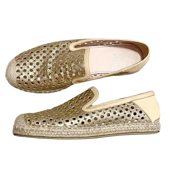 Stuart Weitzman County Glitter Espadrille Flat