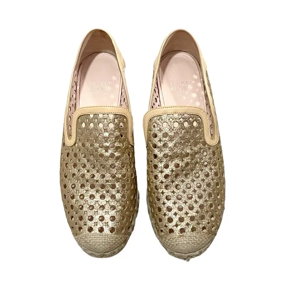 Stuart Weitzman County Glitter Espadrille Flat