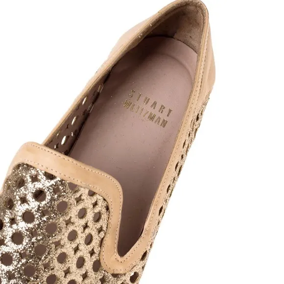 Stuart Weitzman County Glitter Espadrille Flat