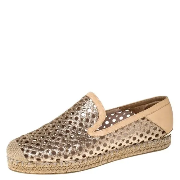 Stuart Weitzman County Glitter Espadrille Flat