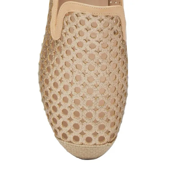 Stuart Weitzman County Glitter Espadrille Flat
