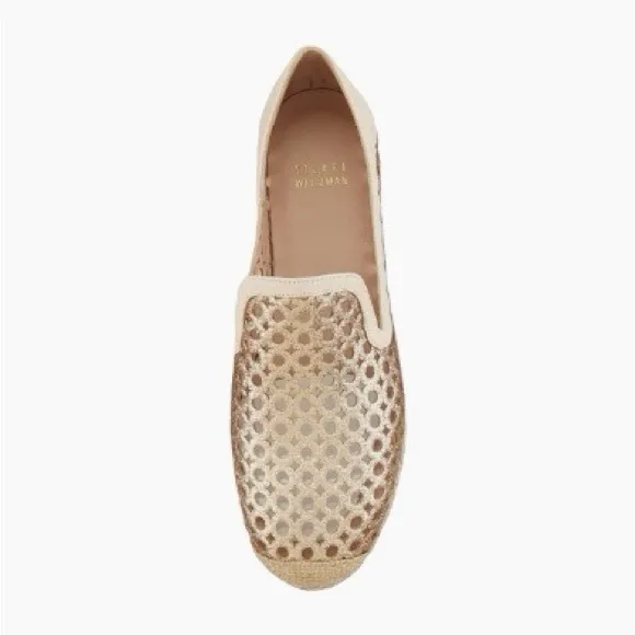 Stuart Weitzman County Glitter Espadrille Flat