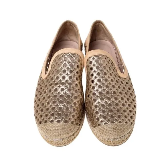 Stuart Weitzman County Glitter Espadrille Flat