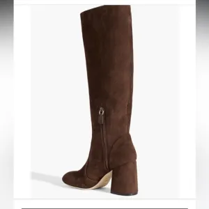 Stuart Weitzman Genuine Suede Leather Knee Length Boots,5B,New,chocolate Brown