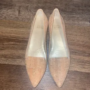 Stuart Weitzman Rialto Cork Pointed Toe Flats Size 7.5 Narrow