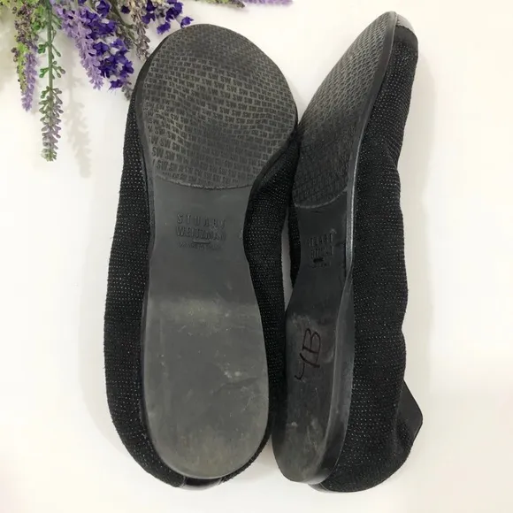 STUART Weitzman Tortoise Shell Cap Toe Flats