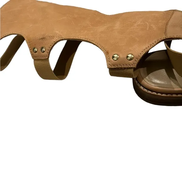 Stuart Weizman Back View Leather Gladiator Sandal, Sz 5.5