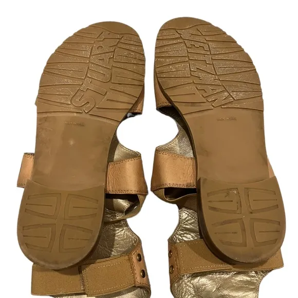 Stuart Weizman Back View Leather Gladiator Sandal, Sz 5.5