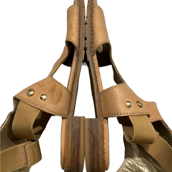 Stuart Weizman Back View Leather Gladiator Sandal, Sz 5.5