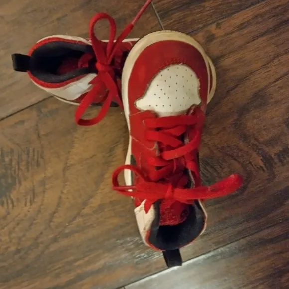 Stylish Red and White Kids Sneakers