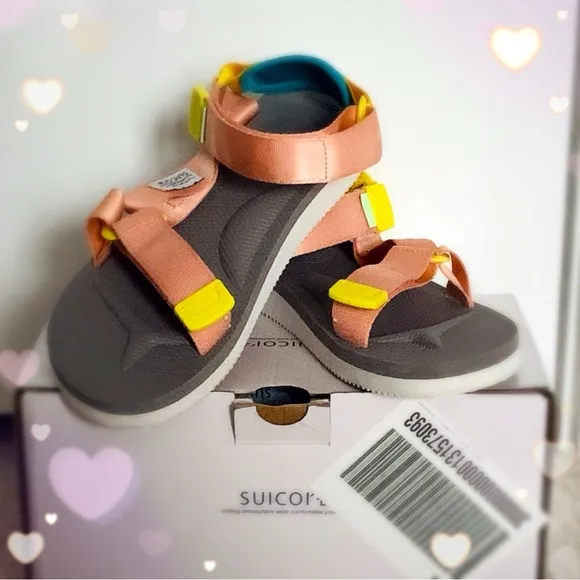 SUICOKE DEPA-CAB Sandal in PINK / GRAY