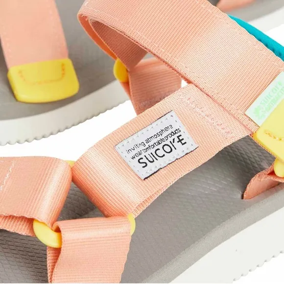 SUICOKE DEPA-CAB Sandal in PINK / GRAY
