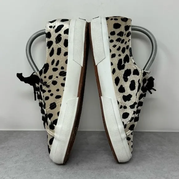 Superga Sneakers Size 7 Velvet Animal Print Hipster Holiday Chic Travel