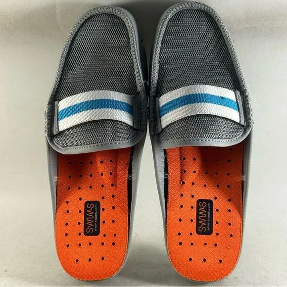 Swims Mens Slide Loafers Slip On Shoes Gray Size 8