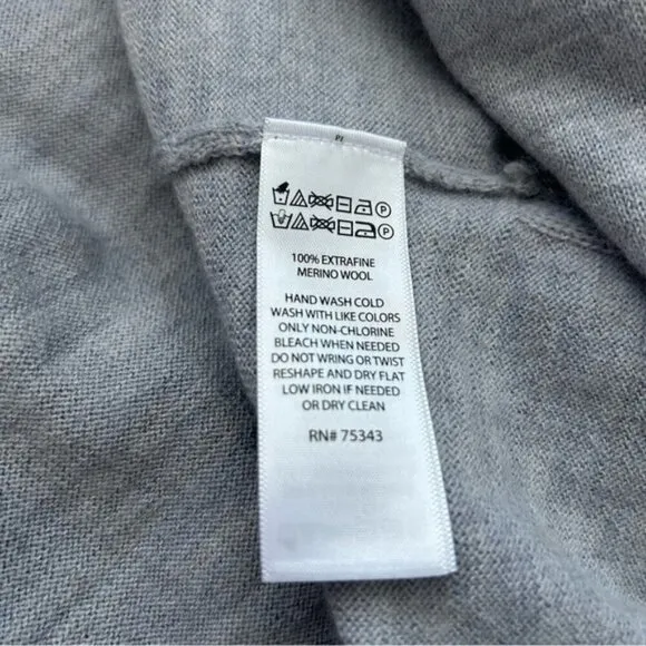 Tahari Extra Fine Merino Wool Duster Cardigan