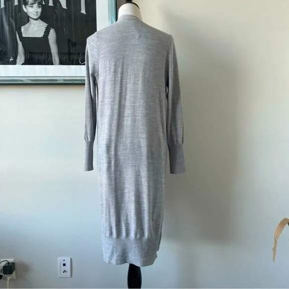 Tahari Extra Fine Merino Wool Duster Cardigan