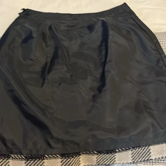Talbot Tweed Plaid Checkered Neutral Tone Mini Skirt Sz 8