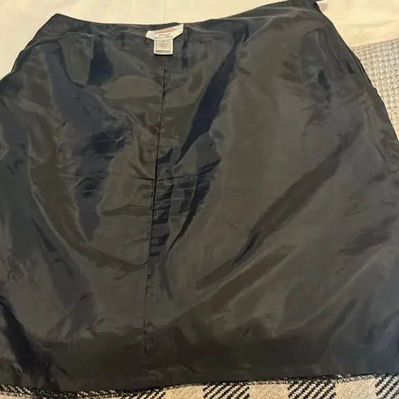 Talbot Tweed Plaid Checkered Neutral Tone Mini Skirt Sz 8