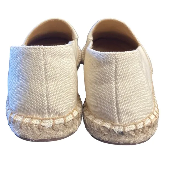 Talbots Canvas Embroidered Butterfly Flats