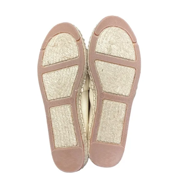 Talbots Canvas Embroidered Butterfly Flats