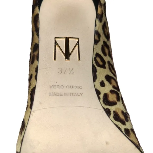 TAMARA MELLON | Leopard Print Pony Hair Mid-Calf Boots in Size EU 37.5