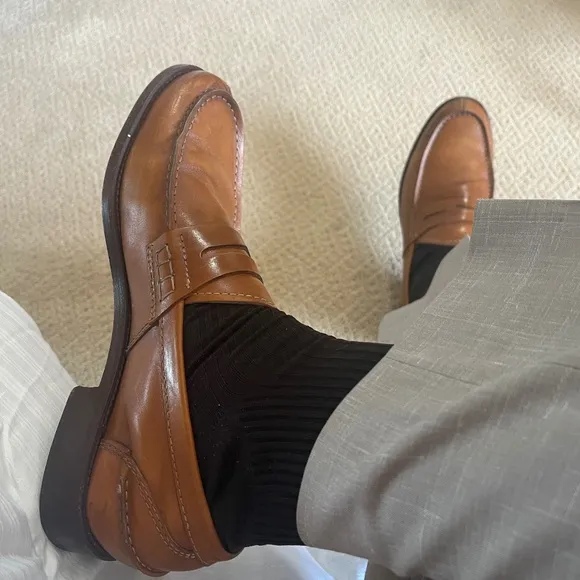 Tan loafers size 9M
