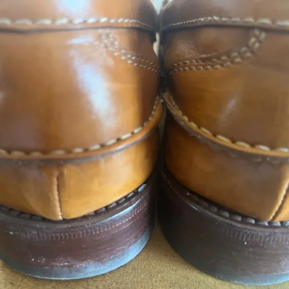 Tan loafers size 9M
