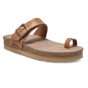 TAOS FOOTWEAR TOE RING CARAMEL Brown Leather Sandals EU 41 US 10-10.5