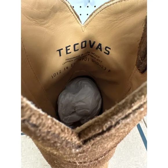 Tecovas The Dean Whiskey Roughout Leather Boots Size 14EE New in Box