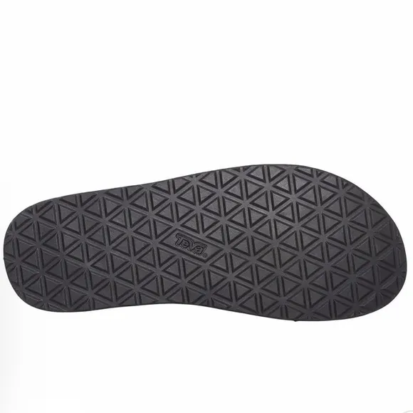 TEVA 13 Brown Original Universal Menswear Leather Canvas Velcro Straps Sandals